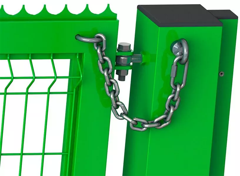 Ворота распашные противотаранные облегченные